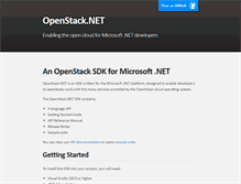 Tablet Screenshot of openstacknetsdk.org